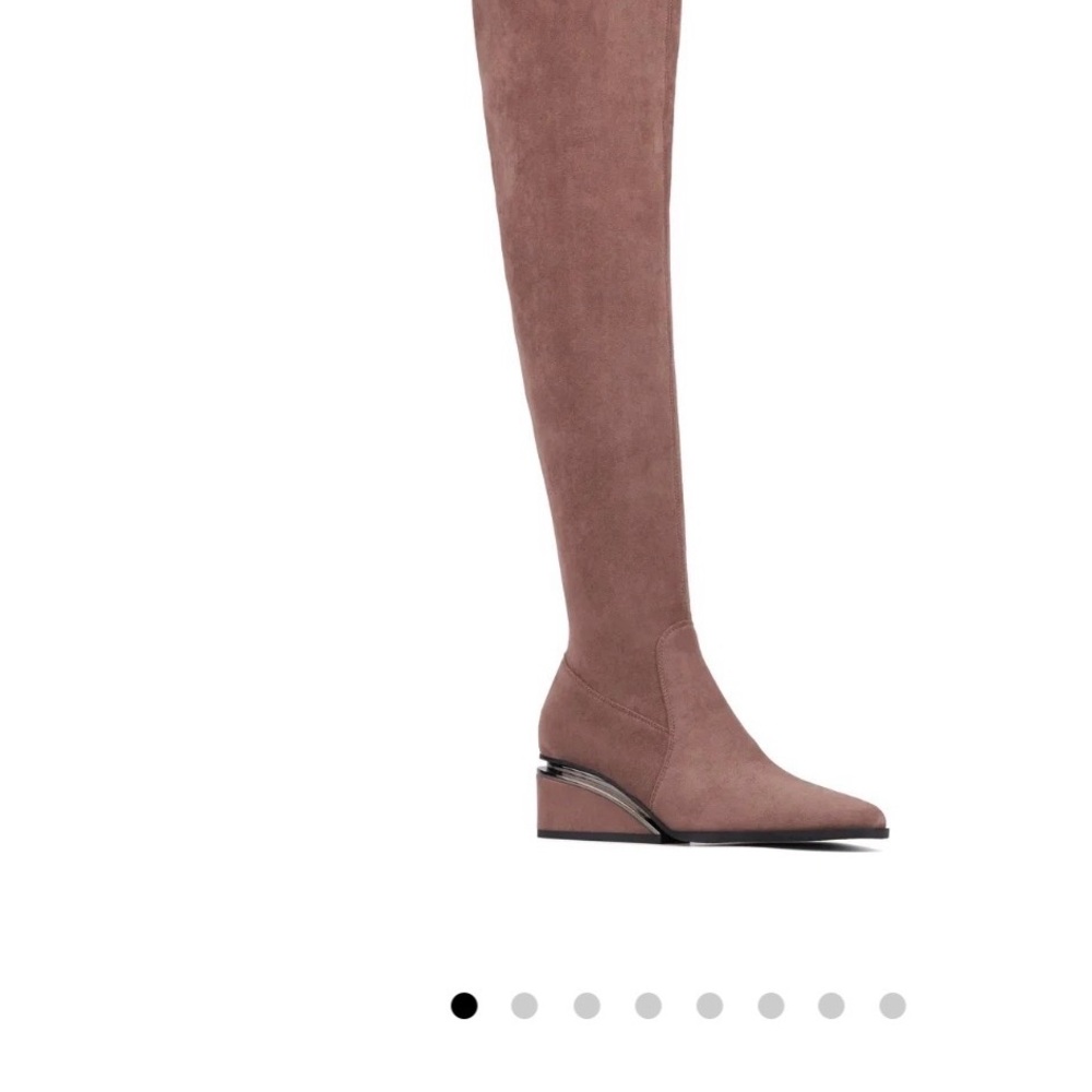 Chic Maroon Over the Knee Boots